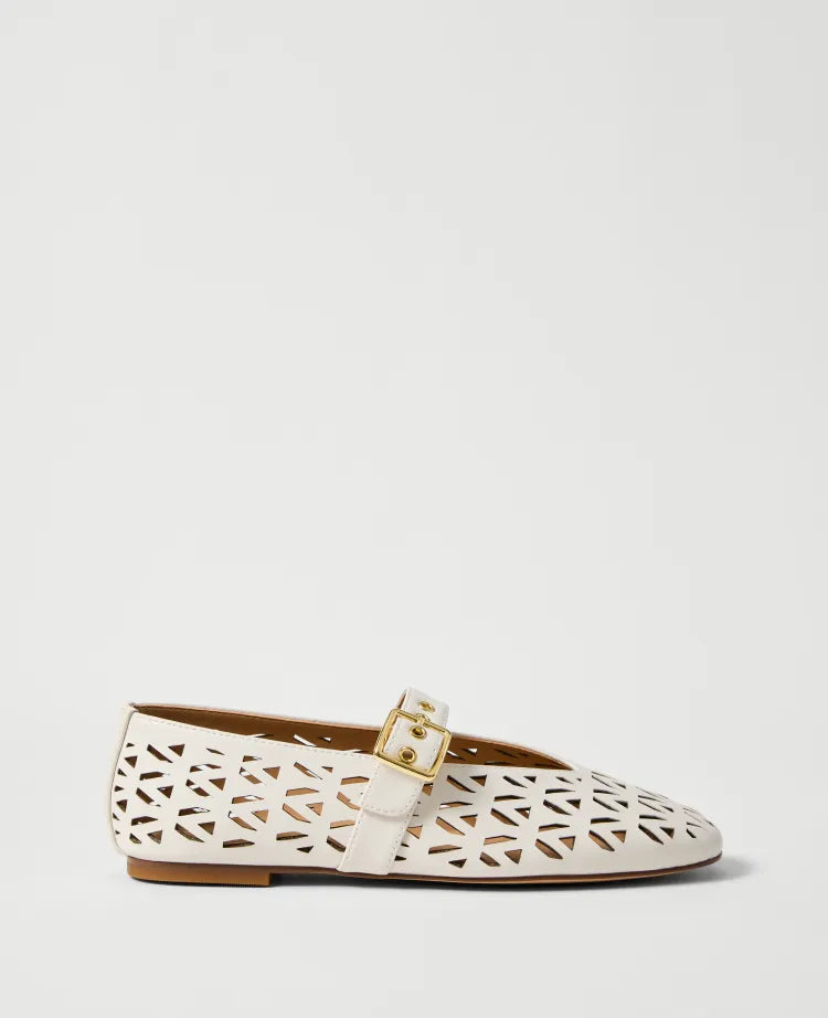 Weekend Leather Mary Jane Ballet Flat