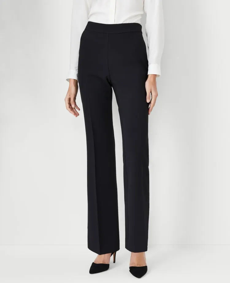 The Petite Side Zip Trouser in Fluid Crepe