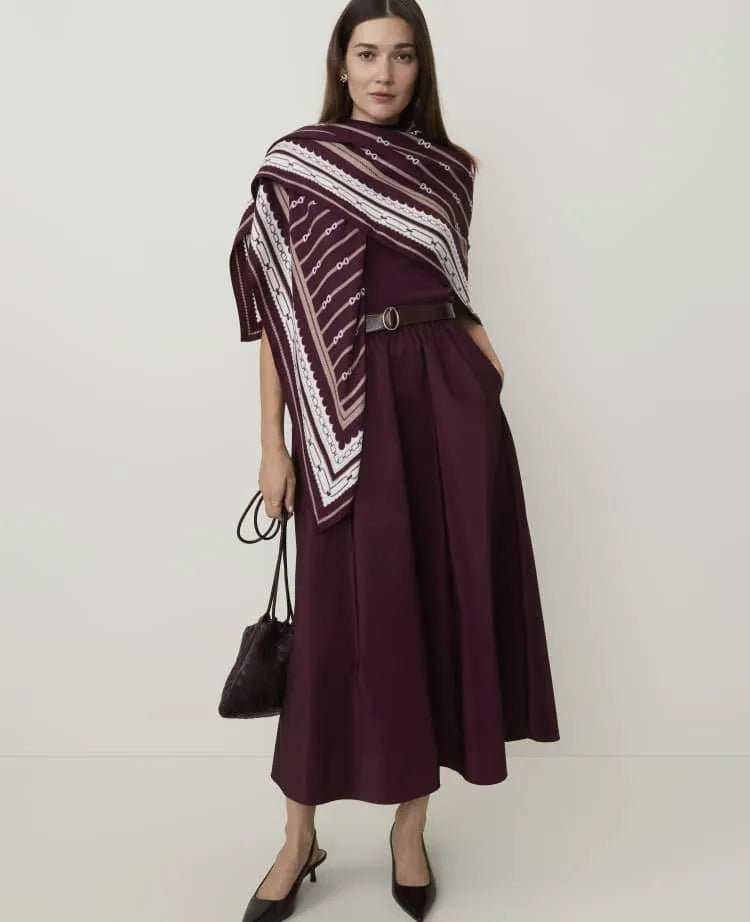 Geo Print Square Scarf