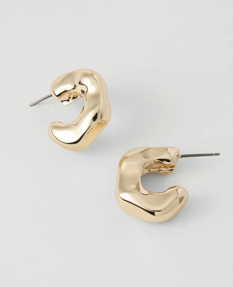 Textured Mini Hoop Earrings