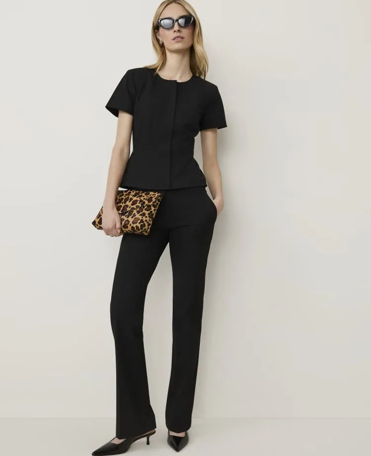 The Mid Rise Trouser in Seasonless Stretch