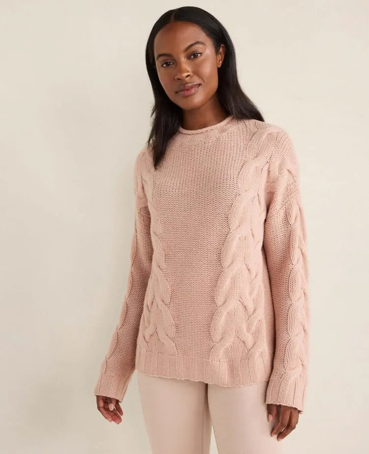 Haven Well Within Cashmere Cable Roll Neck Sweater