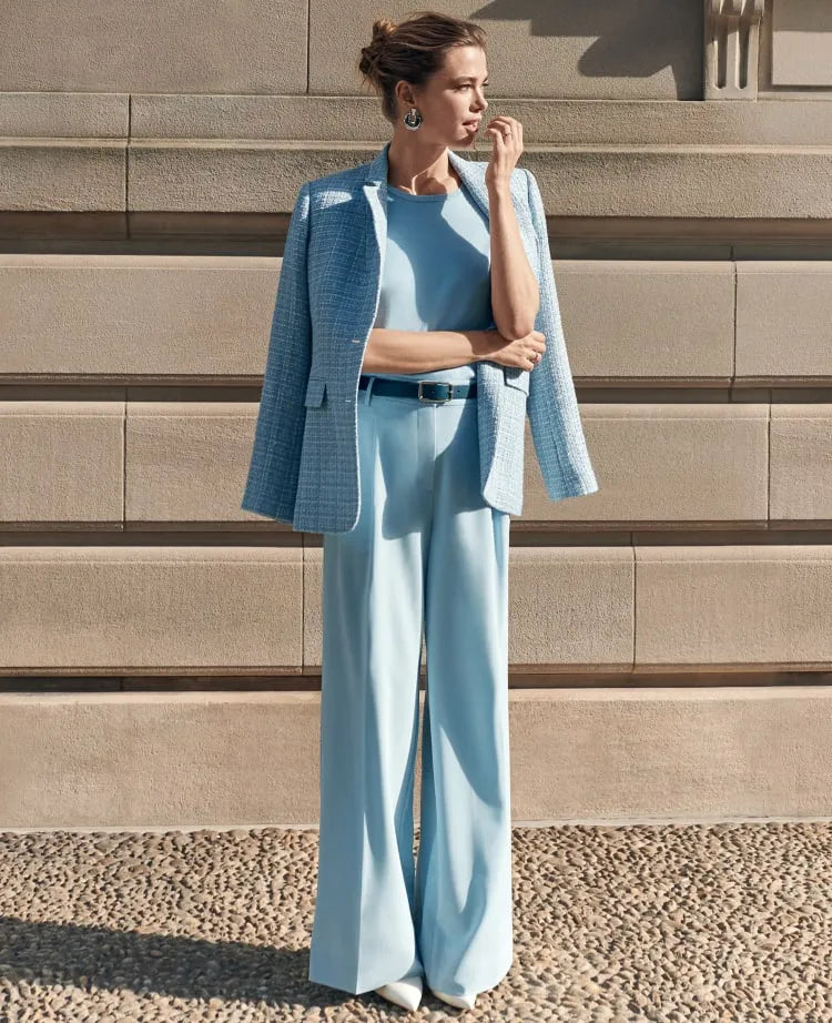 The Petite Pleated Wide-Leg Pant