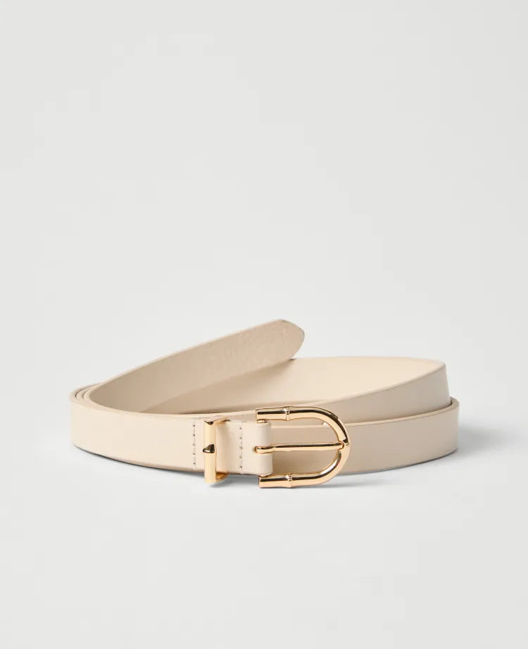 Leather Textured Square Buckle Belt