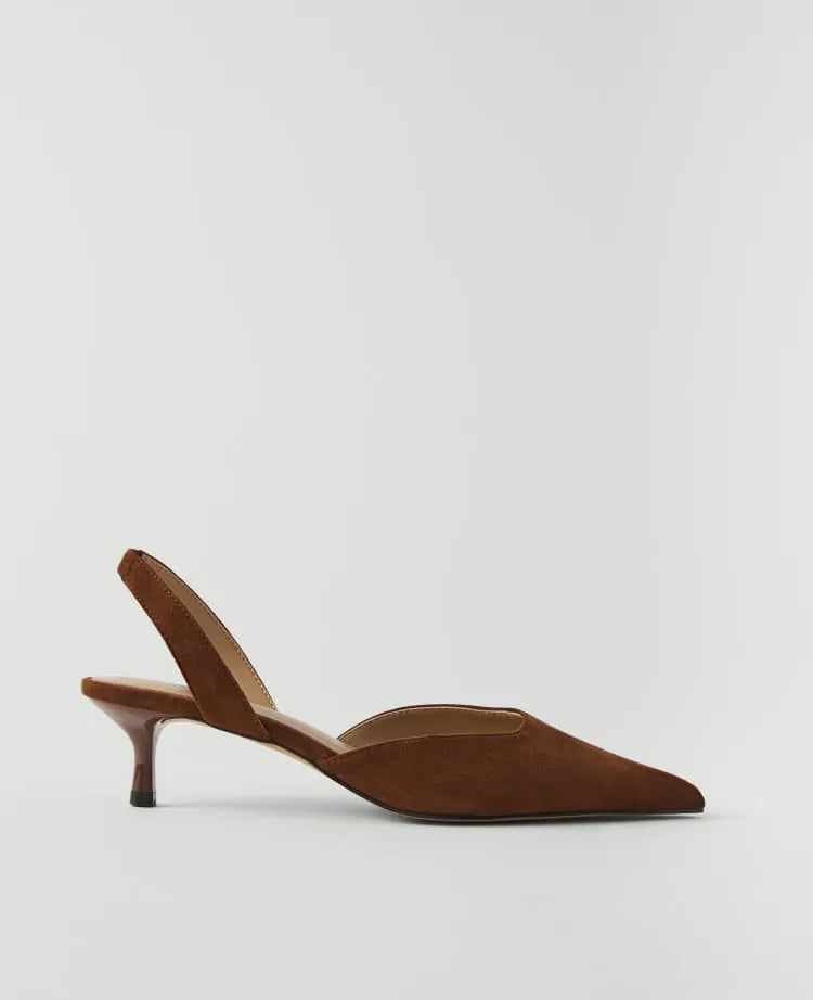 Suede Slingback Pump