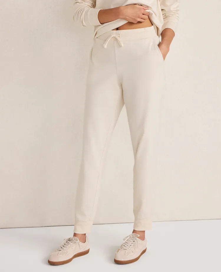 Haven Well Within Botanical-Dyed Organic Cotton Interlock Joggers