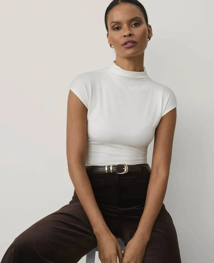 Mock Neck Shell