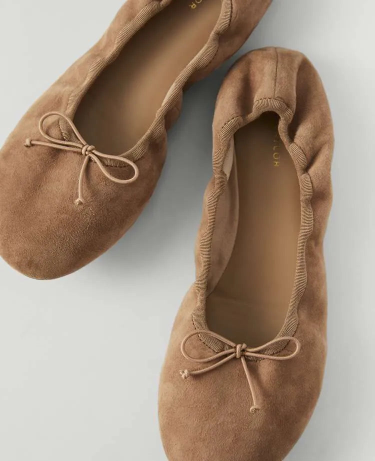 Weekend Suede Bow Flat