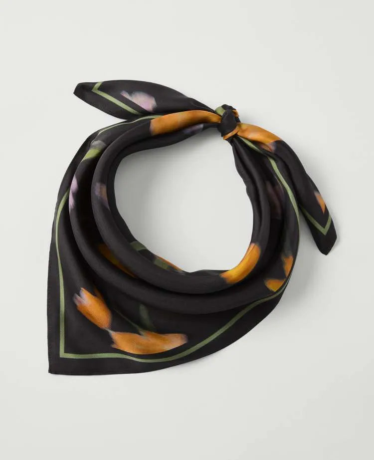Floral Silk Scarf