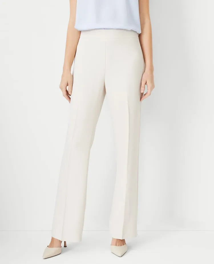 The Petite Side Zip Trouser in Fluid Crepe