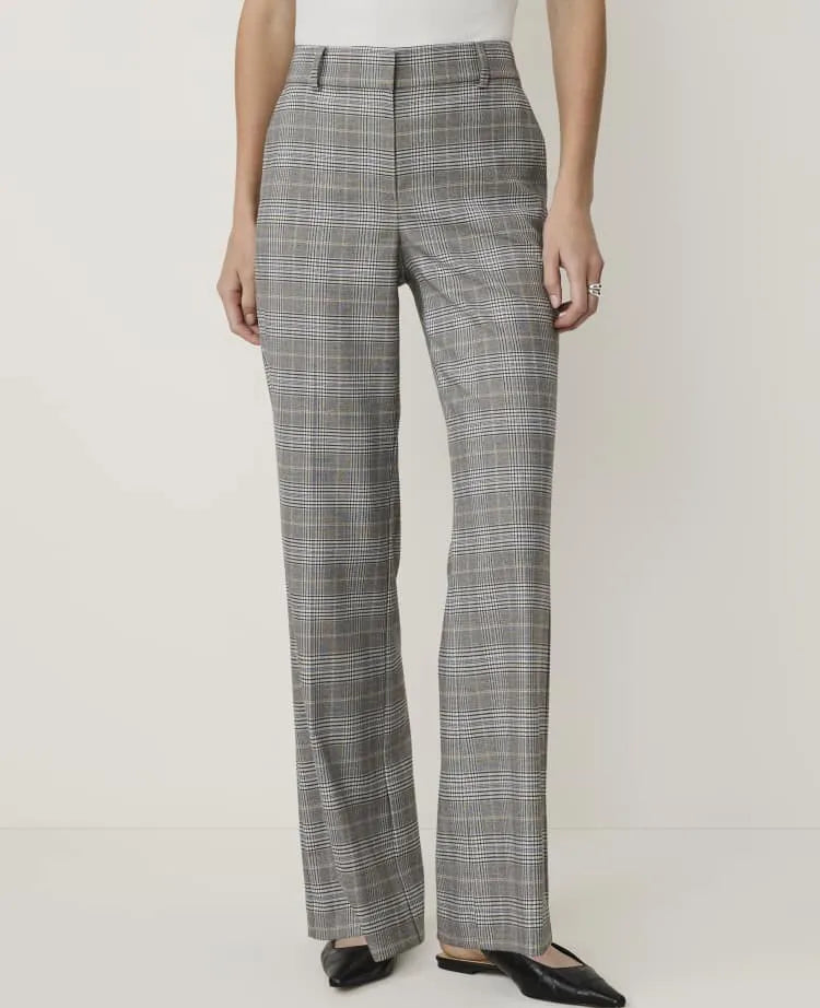 The Jayne Trouser in Plaid — Curvy Fit