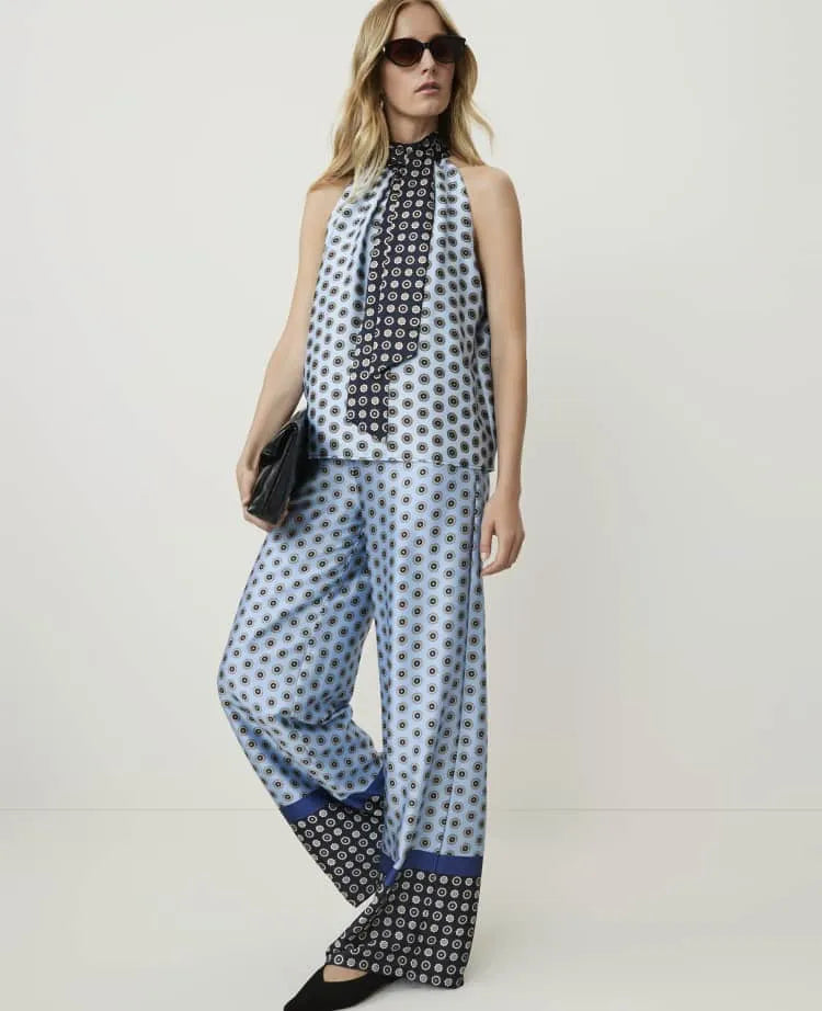 Petite Geo Print Easy Palazzo Pant