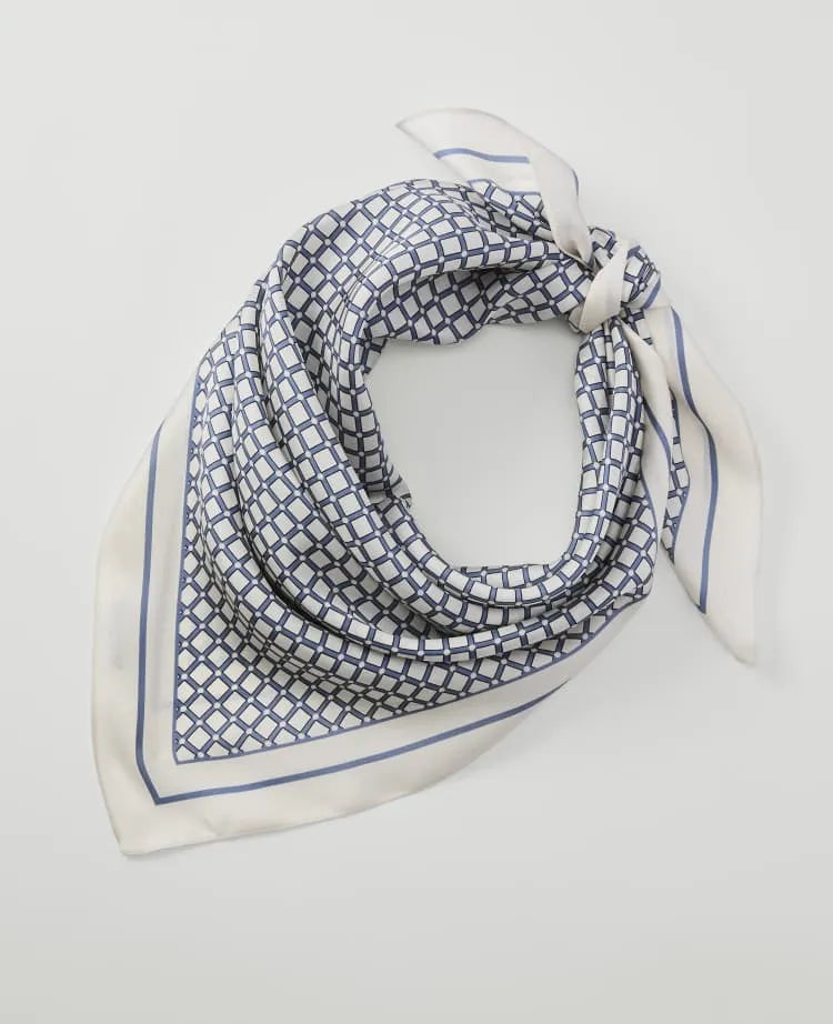 Geo Silk Scarf