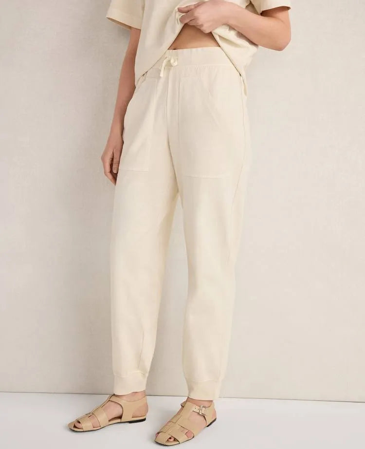Haven Well Within Garment-Dyed Organic Cotton Jersey Knit Joggers