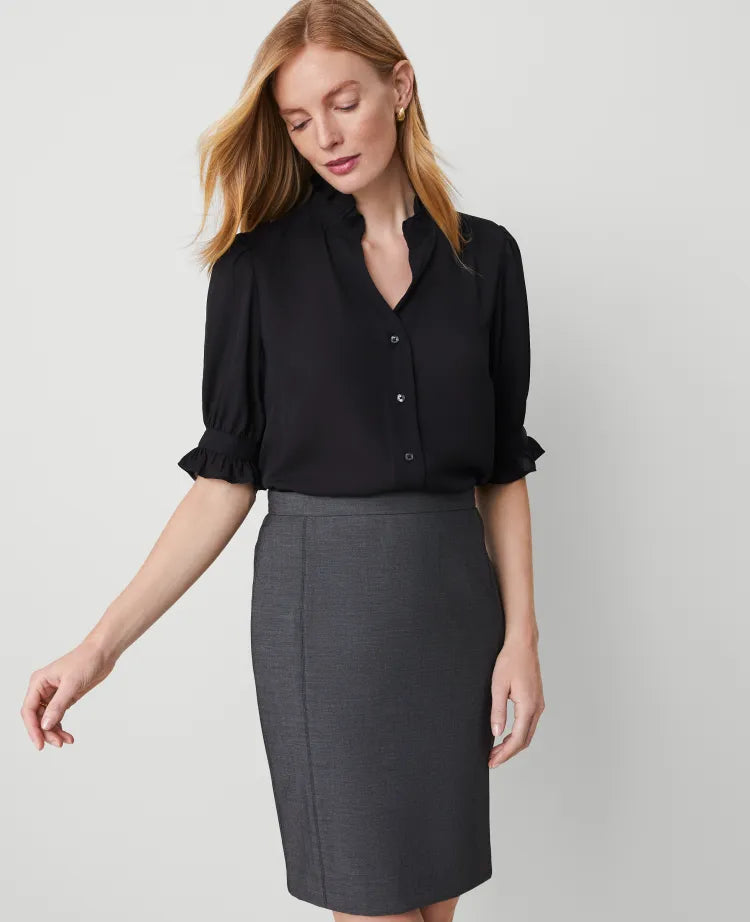 Ruffle Collar Shirt