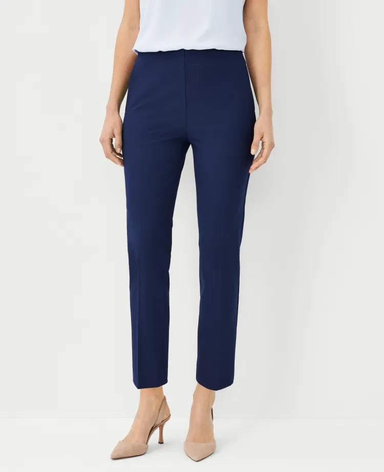 The Side Zip Ankle Pant in Bi-Stretch — Curvy Fit