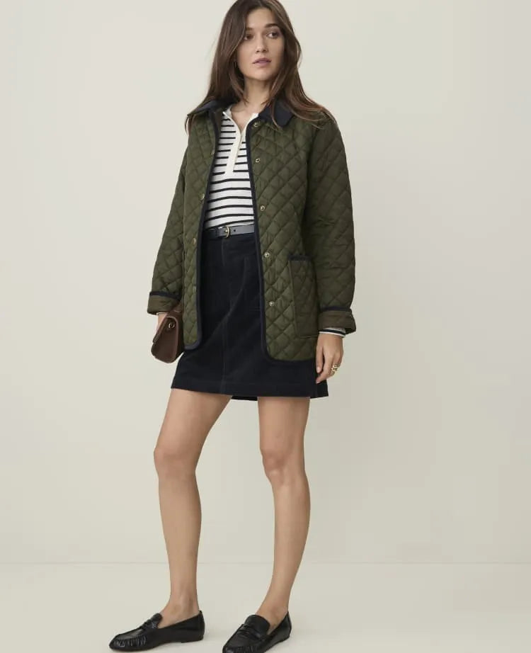 Petite Weekend A-Line Skirt in Corduroy