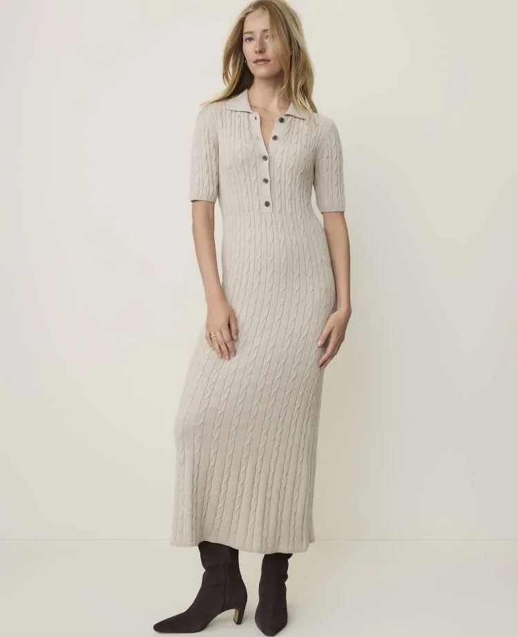 Weekend Cable Polo Midi Dress