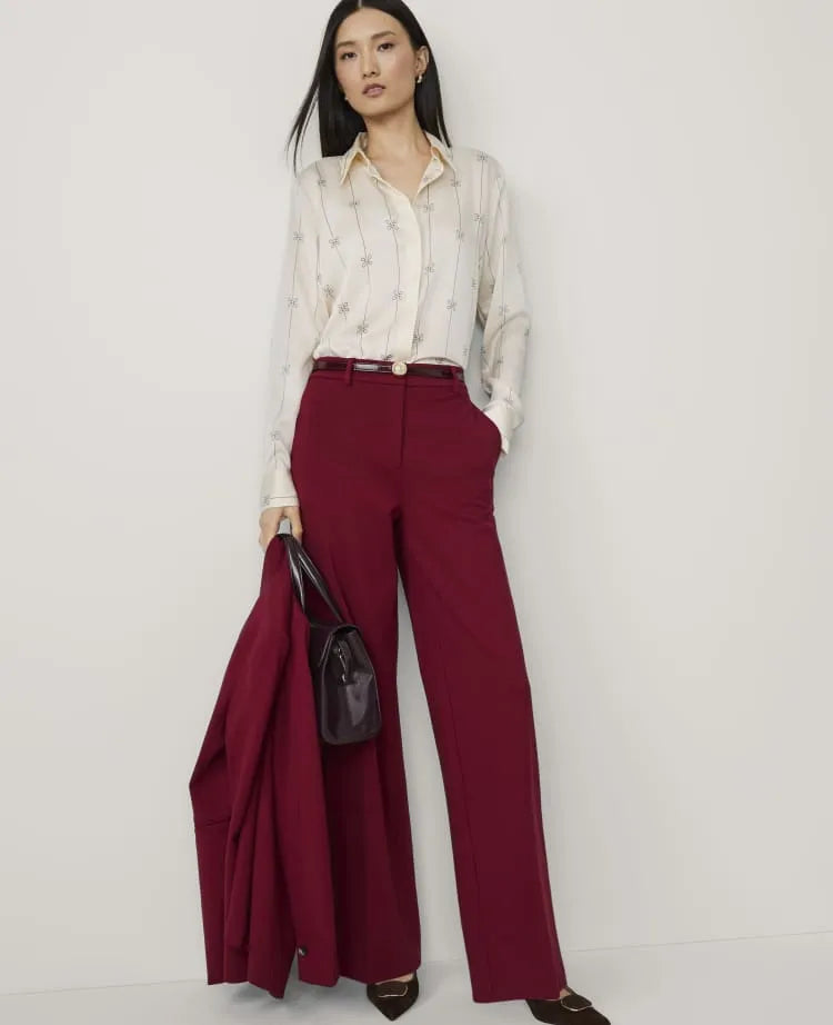 The Petite Wide-Leg Pant in Ponte