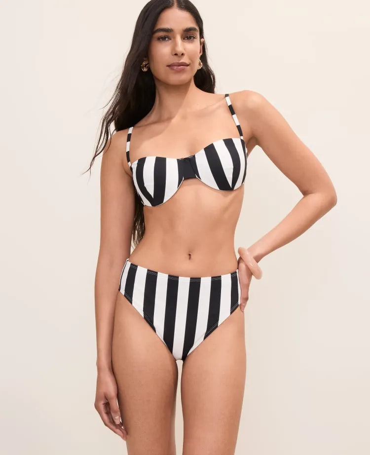 Striped Two Piece Swimsuit