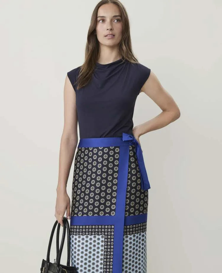 Petite Draped Cowl Neck Top