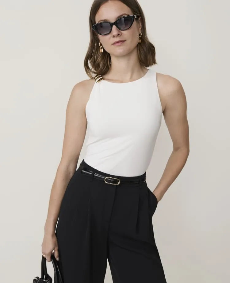 Hardware Embellished Tank Top