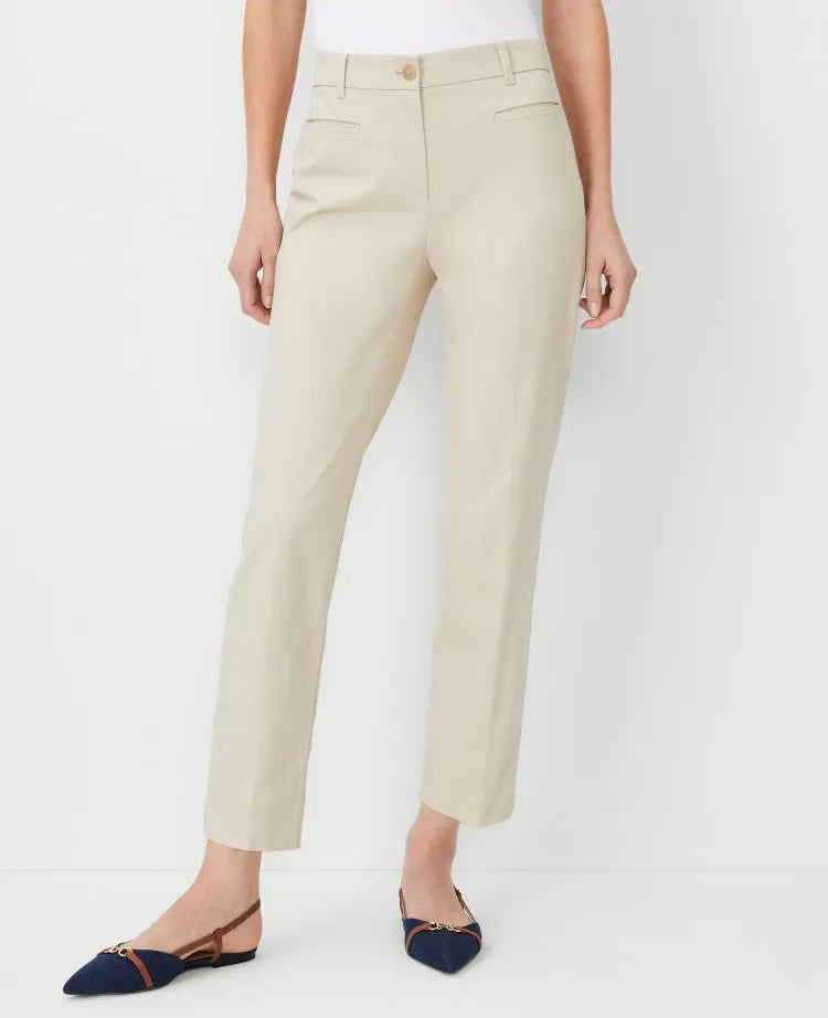The Petite Cotton Crop Pant – Curvy Fit