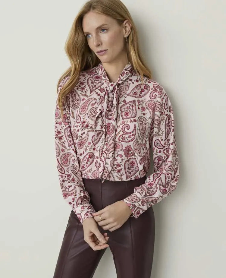 Paisley Bow Blouse