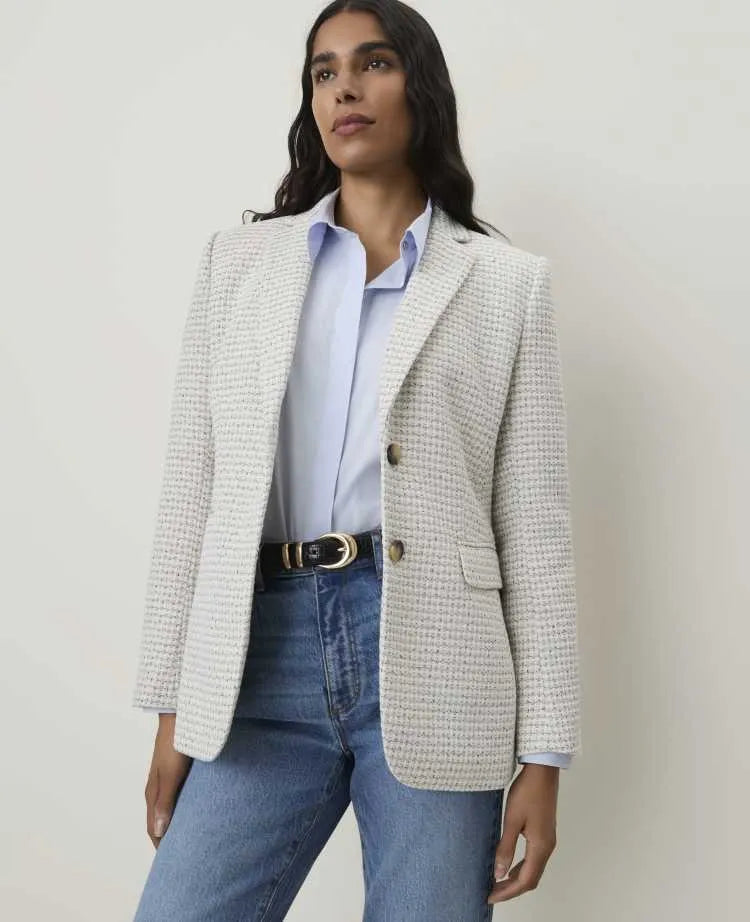 The Petite Greenwich Blazer in Tweed
