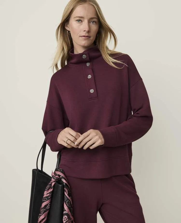 Weekend Mockneck Sweatshirt in CloudPlush