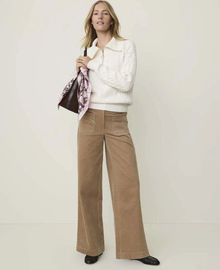 Petite Weekend Patch Pocket Pant in Corduroy