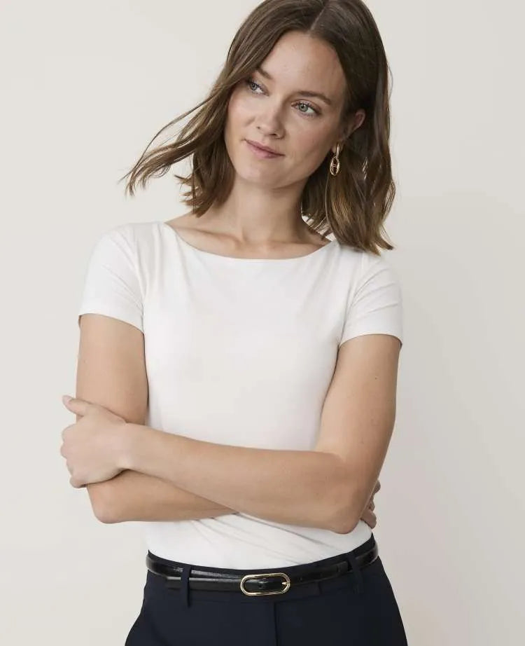 Petite Scoop Neck Sleeve Tee