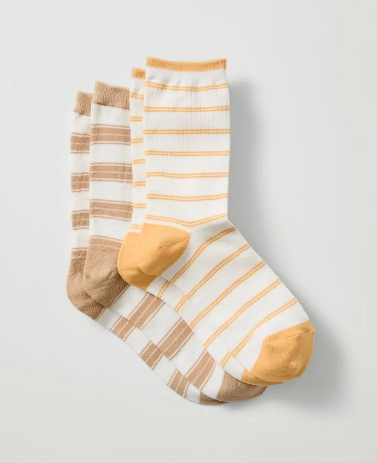 Striped Crew Sock Set