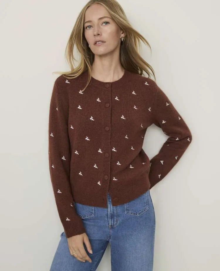 Weekend Floral Embroidered Cardigan