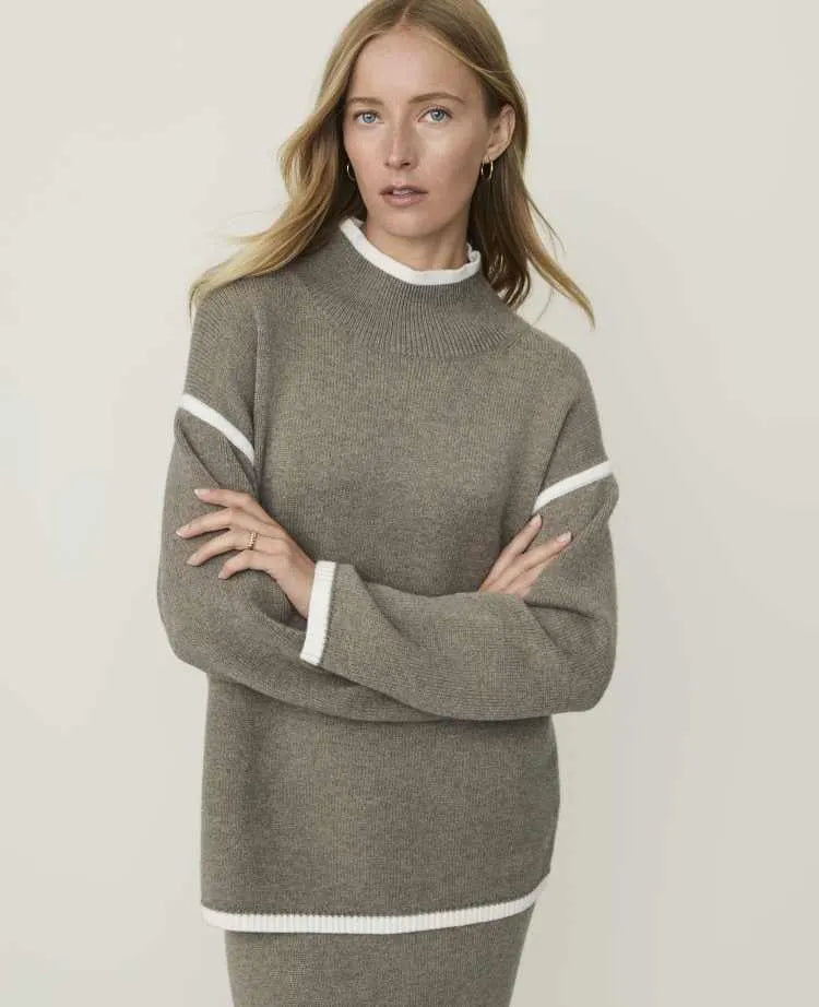 Weekend Tipped Turtleneck Sweater