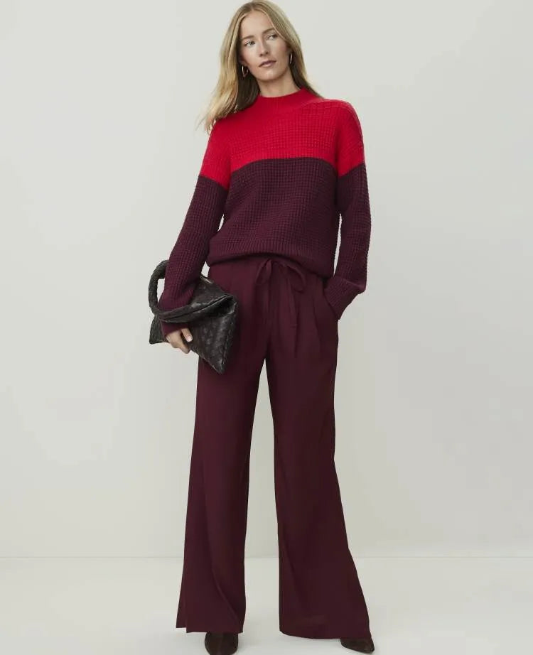 The Tall Drawstring Wide-Leg Pant in Satin