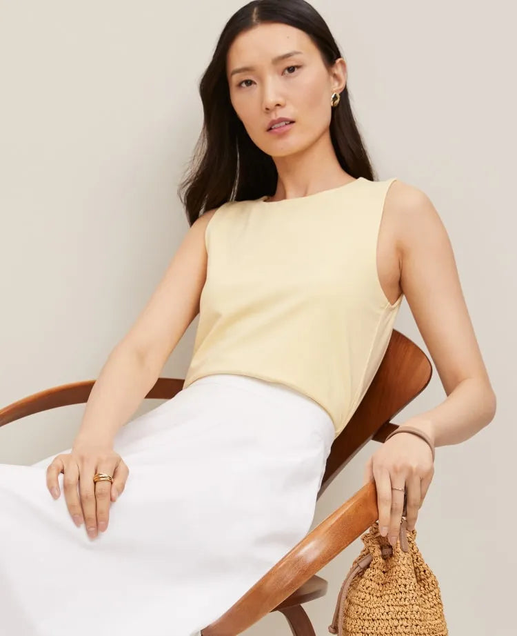 Petite Crew Neck Shell