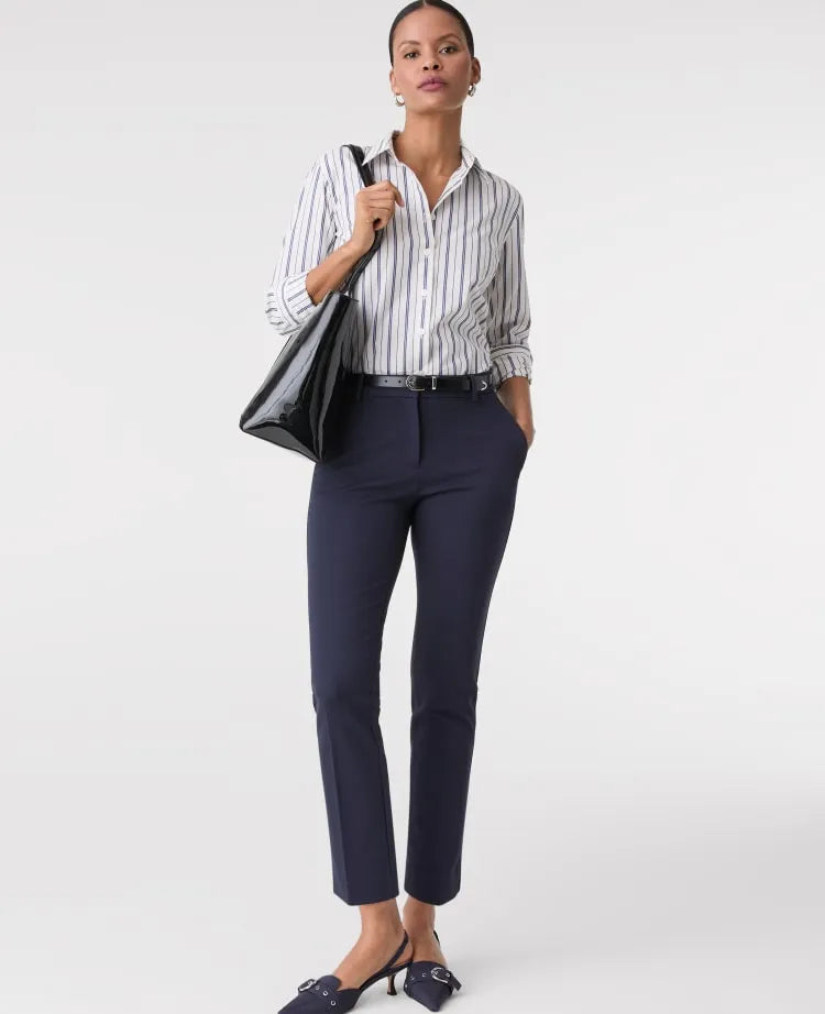The Petite Eva Ankle Pant in Ponte