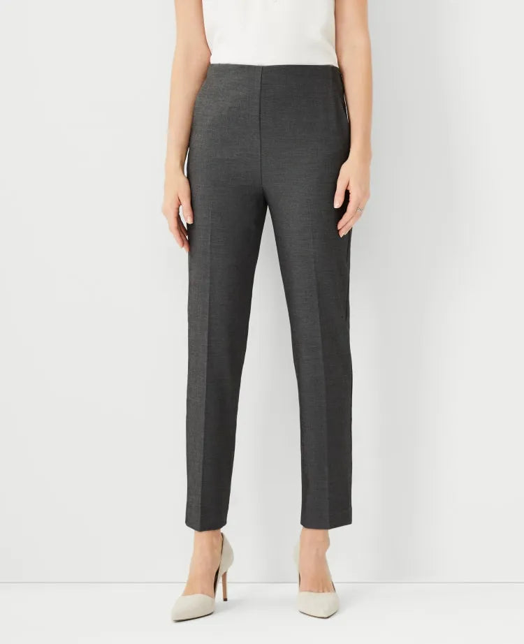 The Side Zip Ankle Pant in Bi-Stretch