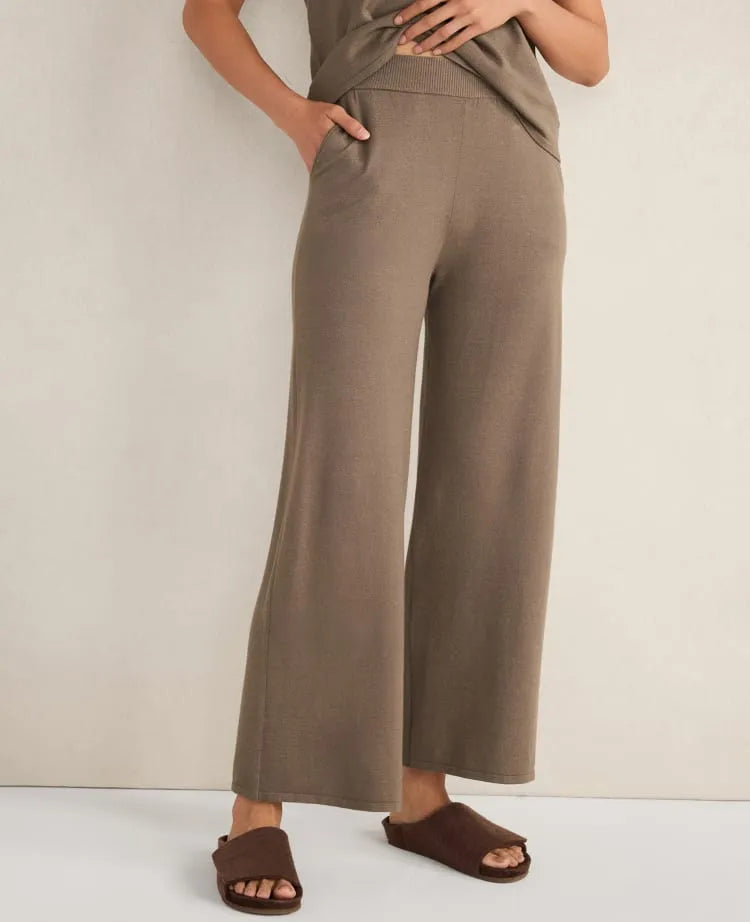 Haven Well Within Relaxed Jersey Wide Leg Pants