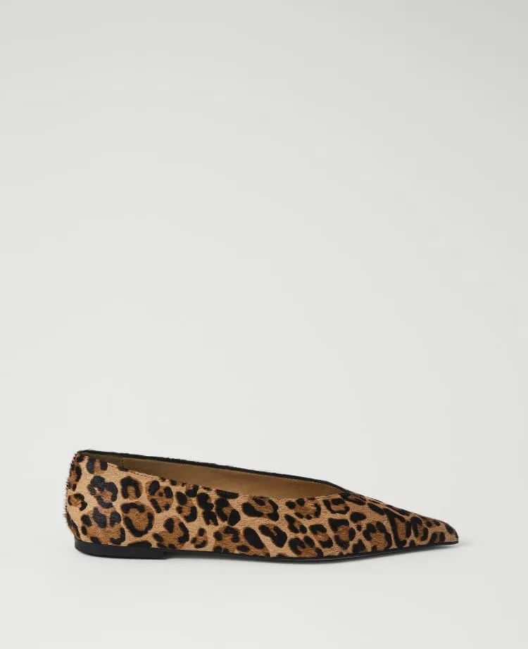Weekend Haircalf Animal Print Flat