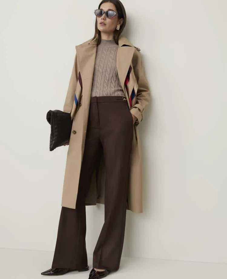 The Modern Trouser in Faux Suede