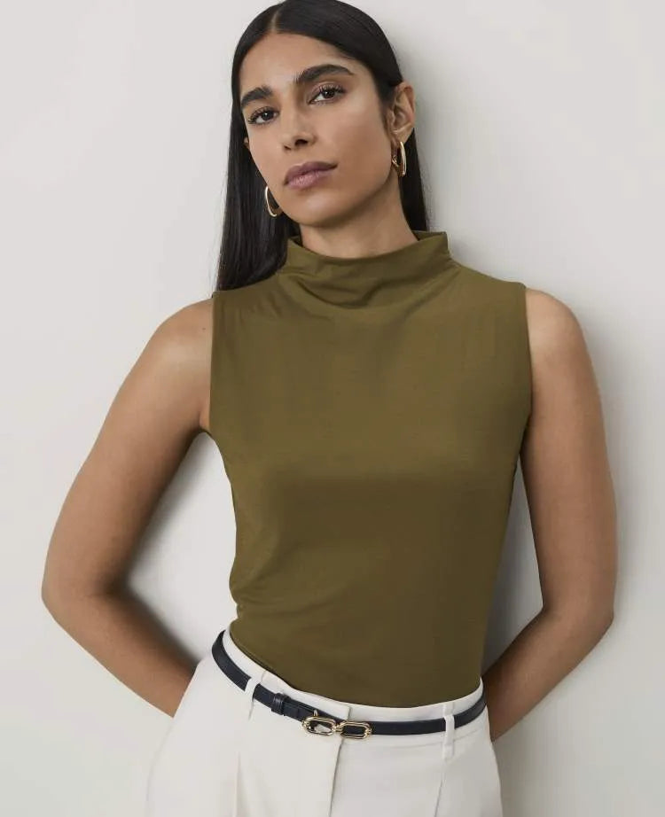 Mock Neck Tank Top