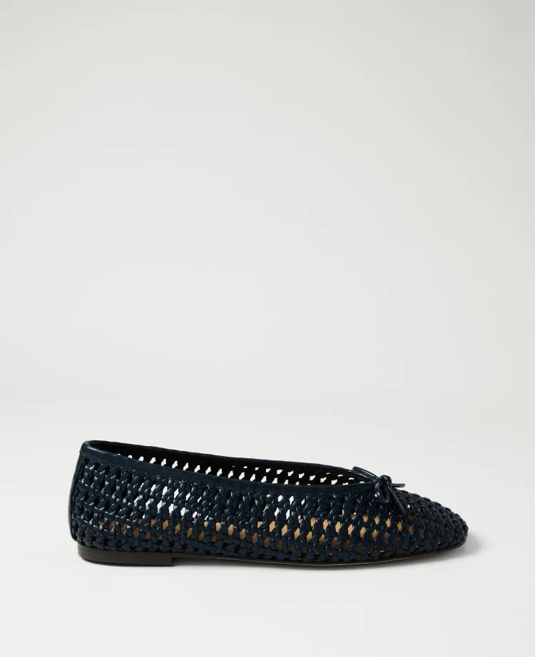 Woven Bow Ballet Flat