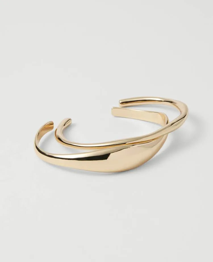 Metal Cuff Bracelet Set
