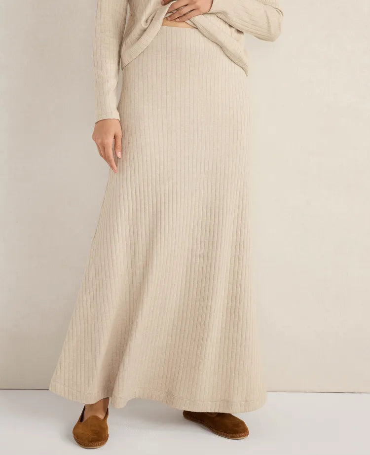 Haven Well Within Lurex Rib Knit Maxi Skirt