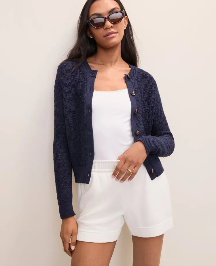 Weekend Popcorn Stitch Cardigan