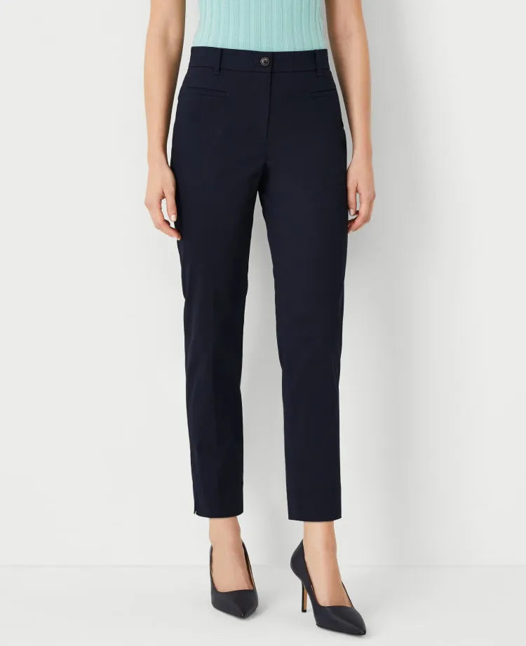 The Petite Cotton Crop Pant – Curvy Fit