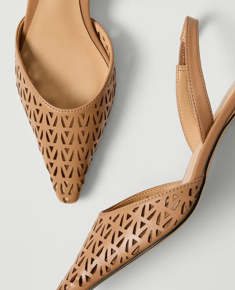 Leather Nip Toe Pump