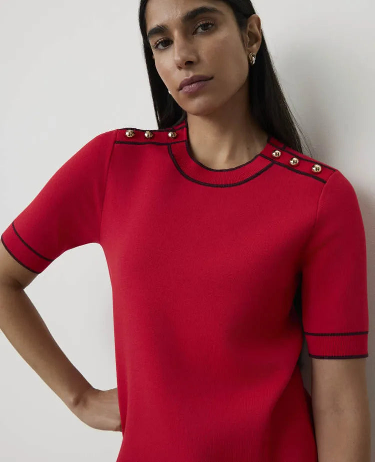 Petite Sweater Mini Shift Dress